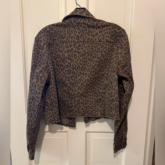 Pistola Denim Set, Leopard Print Jacket and Skinny Jeans, Size: XS/24 - Picture 6 of 10